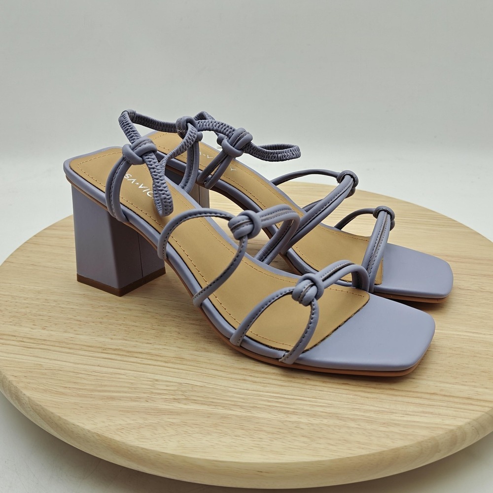 Lisa Vicky Shoes‎ Womens Size 7 Purple Strappy Sandals Block Heel Dressy New
